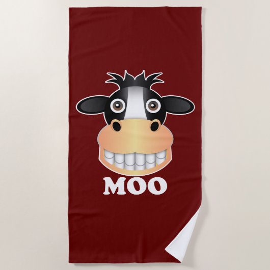 Moo - Beach Towel Strandlaken (Voorkant)