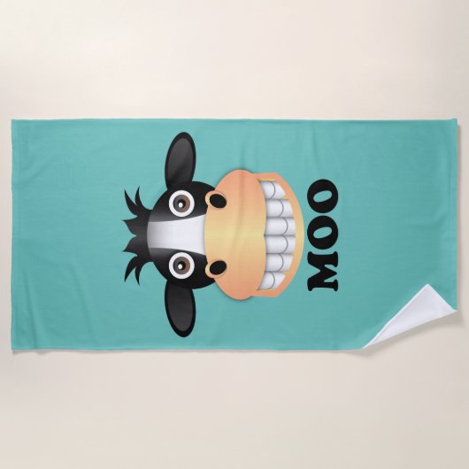 Moo - Beach Towel Strandlaken (Voorkant)