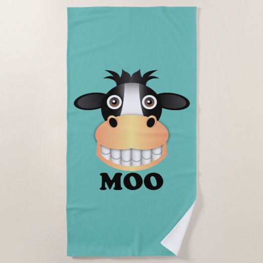 Moo - Beach Towel Strandlaken (Voorkant)