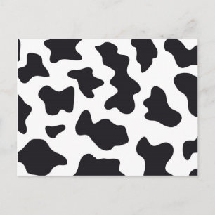 MOO Black en White Dairy Cow Pattern Print Giften Briefkaart
