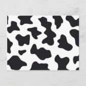 MOO Black en White Dairy Cow Pattern Print Giften Briefkaart (Voorkant)