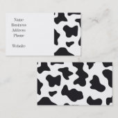 MOO Black en White Dairy Cow Pattern Print Giften Visitekaartje (Voorkant / Achterkant)