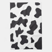 MOO Black en White Dairy Koe Pattern Print Giften Theedoek (Verticaal)
