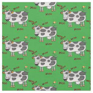 moo - boerderij - koeienpatroon stof