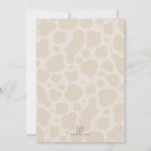 Moo Boho Paarse Hoogland Koe 2e Verjaardag Kaart (Achterkant)