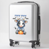 Moo Boo Halloween Cow Sticker (Koffer)