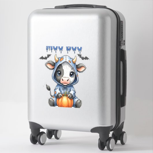 Moo Boo Halloween Cow Sticker (Koffer)