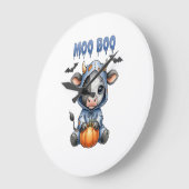 Moo Boo Halloween Koe Grote Klok (Hoek)