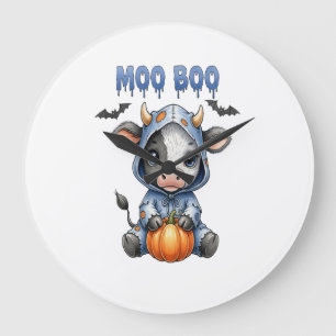 Moo Boo Halloween Koe Grote Klok