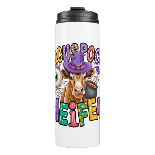 Moo Boo Halloween Koe Thermosbeker (Voorkant)