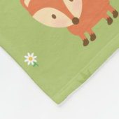 Moo Bos Dierenpatroon Groen Fleece Deken (Hoek)