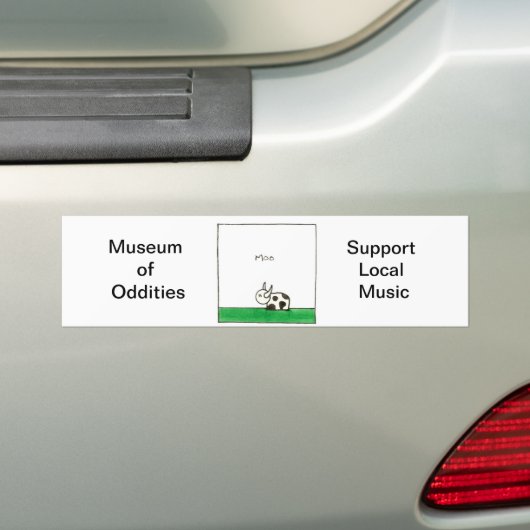 Moo Bumpersticker (Op auto)