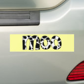 Moo Bumpersticker (Op auto)