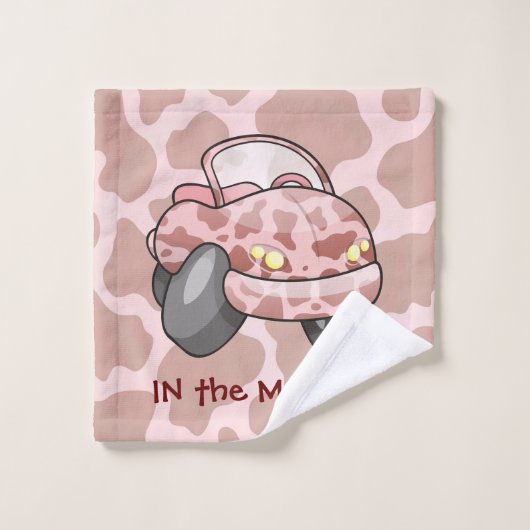 Moo Car Bad Handdoek (Wasdoekje)