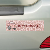 Moo Car Bumpersticker (Op auto)