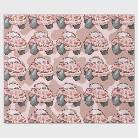 Moo Car Cadeaupapier (Vlak)