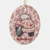 Moo Car Ceramic Ornament (Rechts)