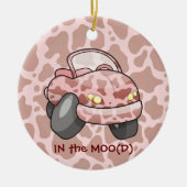 Moo Car Ceramic Ornament (Voorkant)