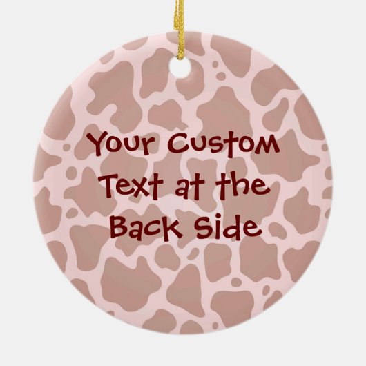 Moo Car Ceramic Ornament (Achterkant)