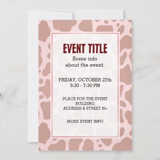 Moo Car Kaart (Achterkant)