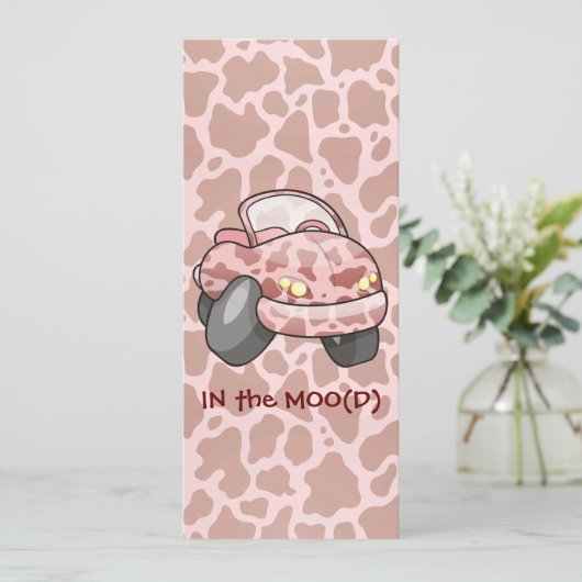 Moo Car Kaart (Staand voorkant)