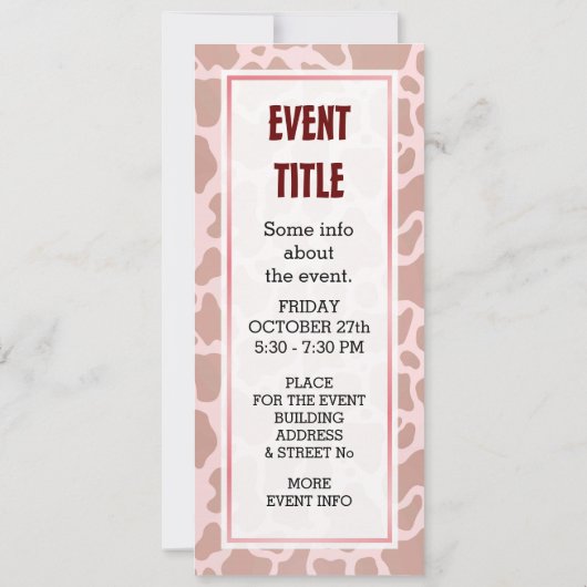 Moo Car Kaart (Achterkant)