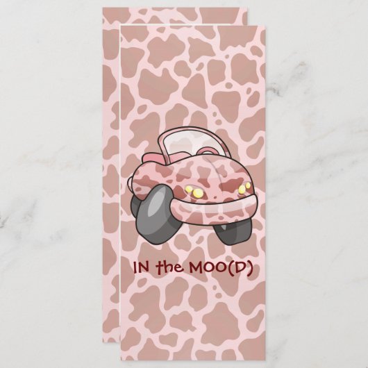 Moo Car Kaart (Voorkant / Achterkant)