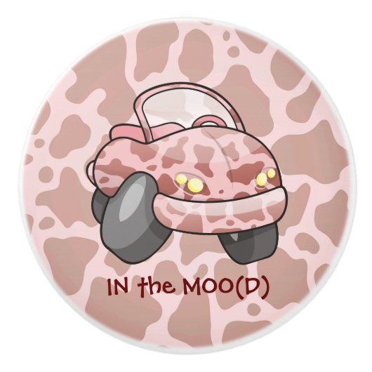 Moo Car Keramische Knop (Voorkant)