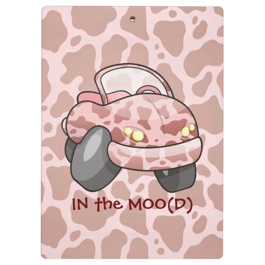 Moo Car Klembord (Achterkant)