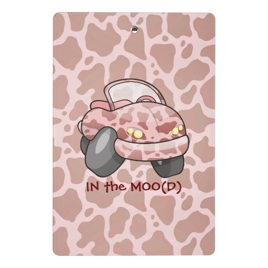 Moo Car Mini Klembord (Achterkant)