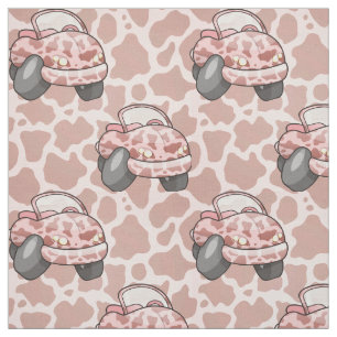 Moo Car Pattern Stof