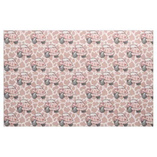 Moo Car Pattern Stof (Fat Quarter)