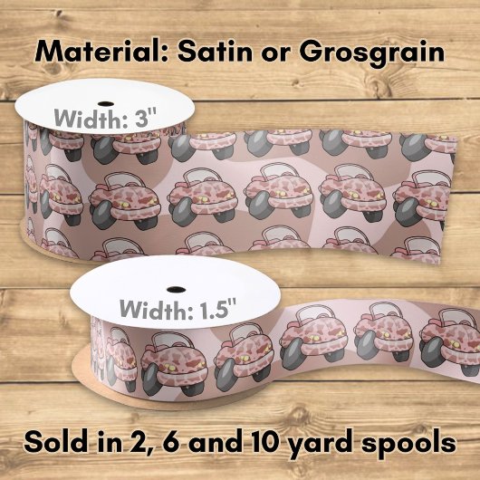 Moo Car Satijnen Lint