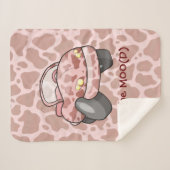 Moo Car Sherpa Deken (Voorkant (horizontaal))