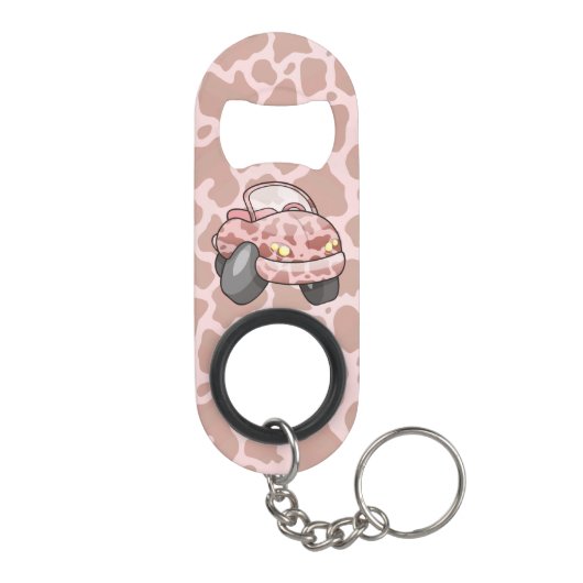 Moo Car Sleutelhanger Flessenopener (Achterkant)