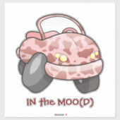 Moo Car Sticker (Vel)
