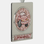 Moo Car Verzilverd Banner Ornament (Rechts)