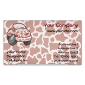 Moo Car Visitekaartje Magneet (Voorkant)