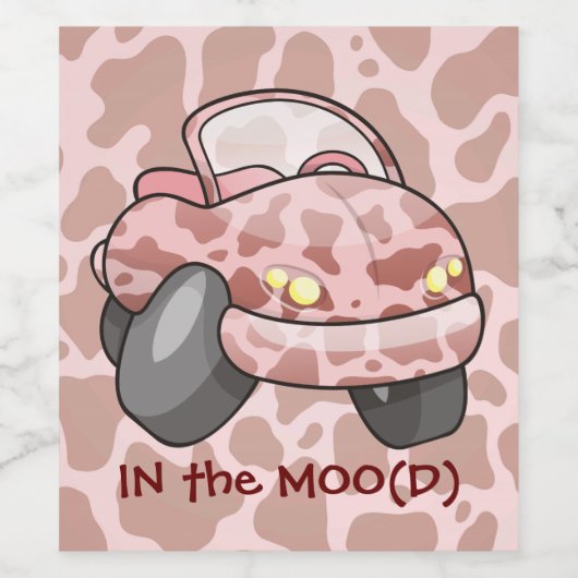 Moo Car Wijn Etiket (Enkel label)