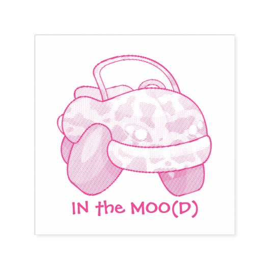 Moo Car Zelfinktende Stempel (Design)