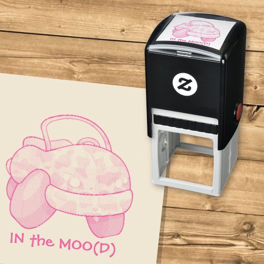 Moo Car Zelfinktende Stempel