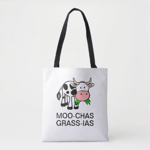 Moo-chas Grass-ias (Muchas Gracias) Bag Tote Bag