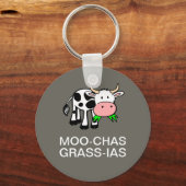 Moo-chas Grass-ias (Muchas Gracias) Basic Sleutelh Sleutelhanger (Voorkant)