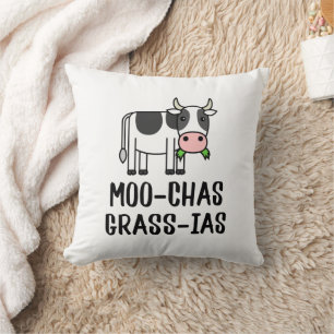 Moo-chas Grass-ias, Muchas Gracias geschenken Kalf Kussen