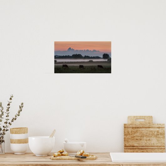 Moo-chigan Sunset Poster (Keuken)