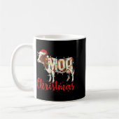 Moo Christmas Funny Cow Lovers Cattle Famer Farmin Koffiemok (Links)