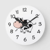Moo Cow Clock Ronde Klok (Voorkant)