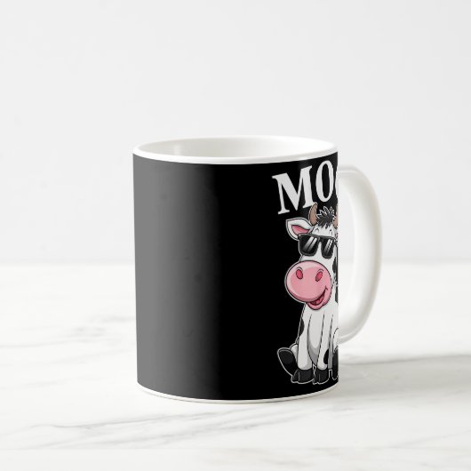 Moo Cow - Funny Farmer Cow For Men Women Kids Boys Koffiemok (Voorkant rechts)