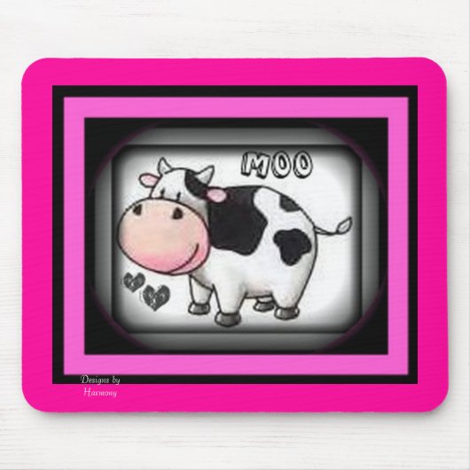 Moo Cow Mousepad Muismat (Voorkant)