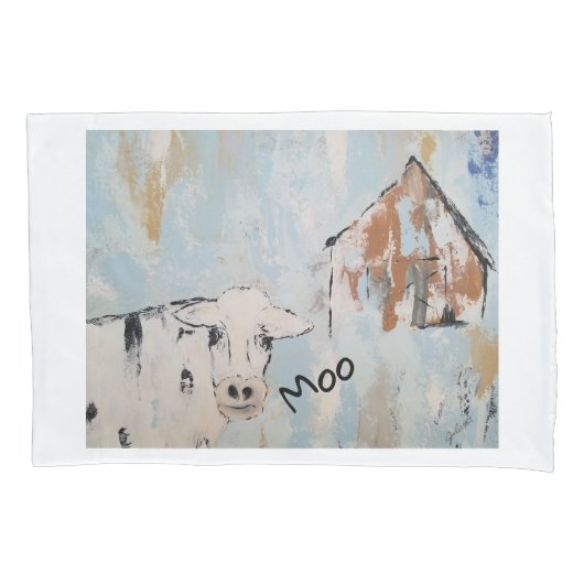 Moo Cow PillowCase Kussensloop (Voorkant)